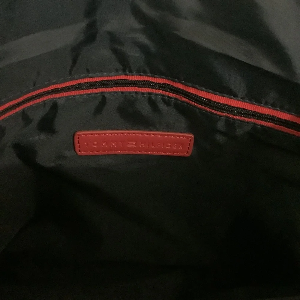 TOMMY HILFIGER Monogram Tan Logo Satchel/Bag